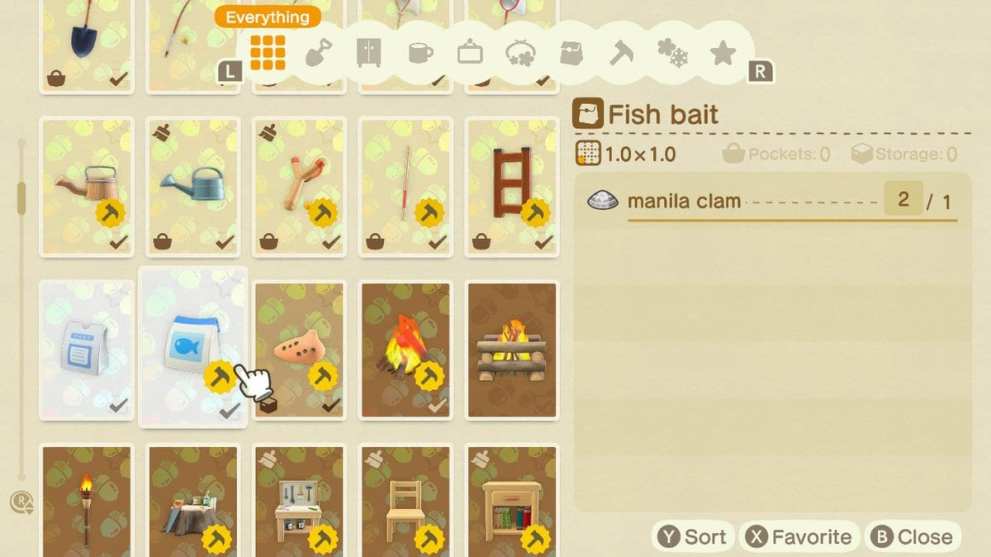 how to get bait animal crossing new horizons
