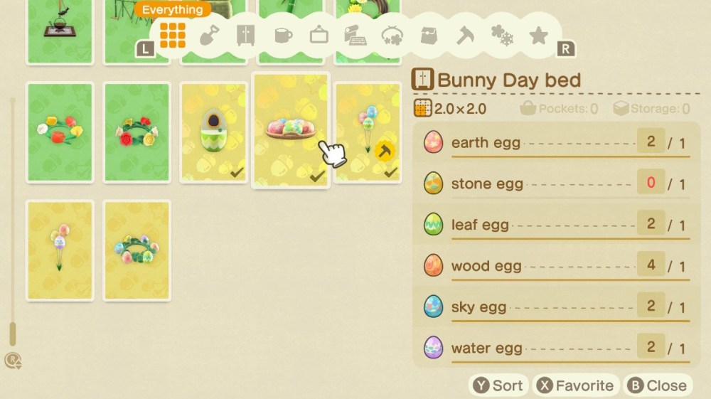 Animal Crossing New Horizons Bunny Day Explained How to Get All Egg Types, Crafting Recipes