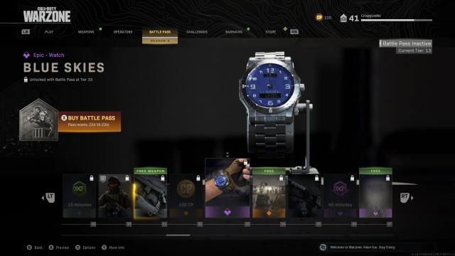how to get a watch in warzone