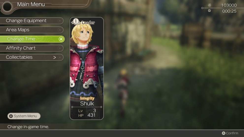 change time, xenoblade chronicles