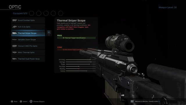 warzone, thermal scope