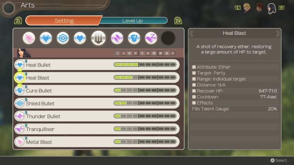 xenoblade chronicles restore health