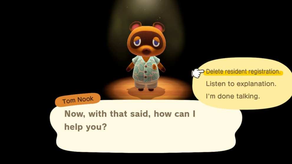 delete player villager animal crossing new horizons