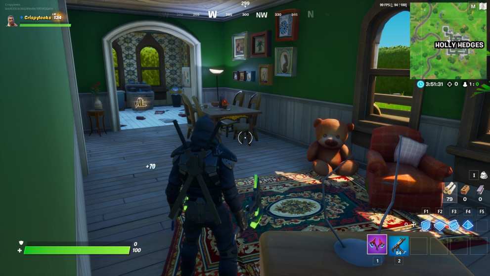 fortnite holly hedges teddy bear locations