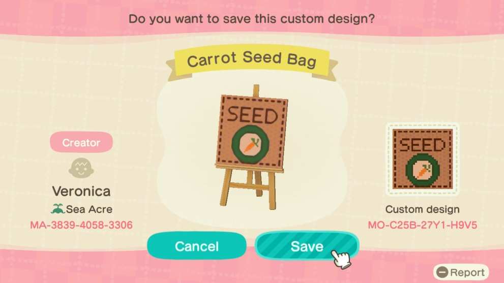 Carrot Seed Bag