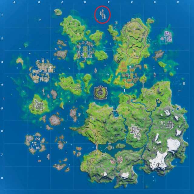 yacht location in fortnite