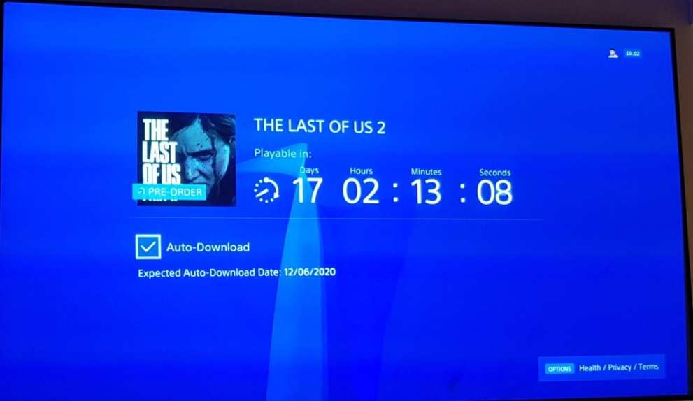 last of us 2 preload