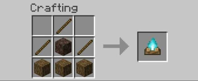 how to make a soul campfire in Minecraft