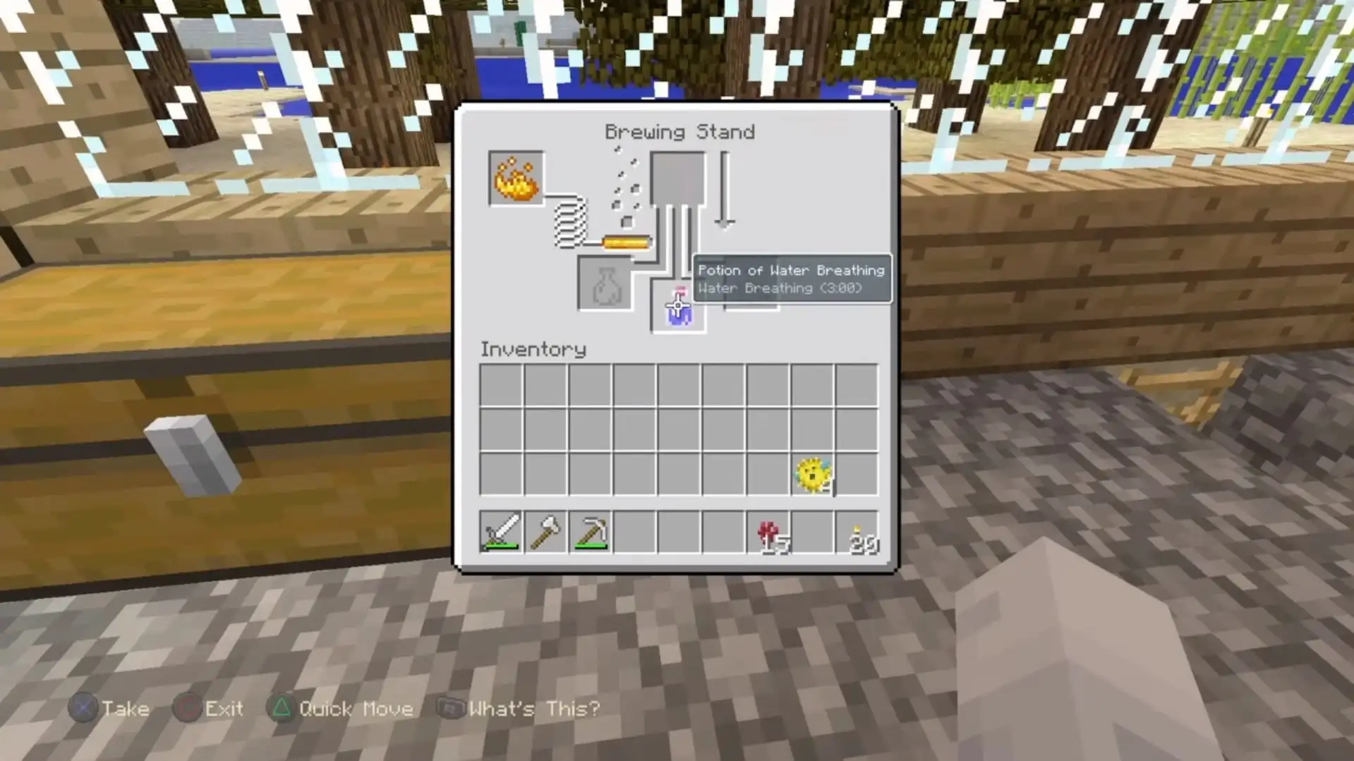 potion of water breathing in minecraft