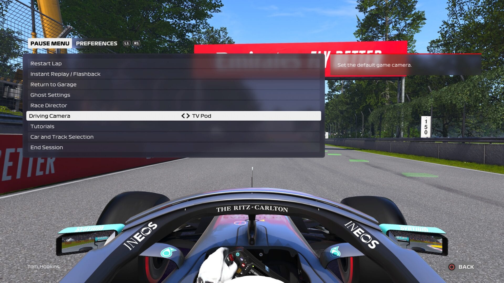  F1 2020 How to Change Camera