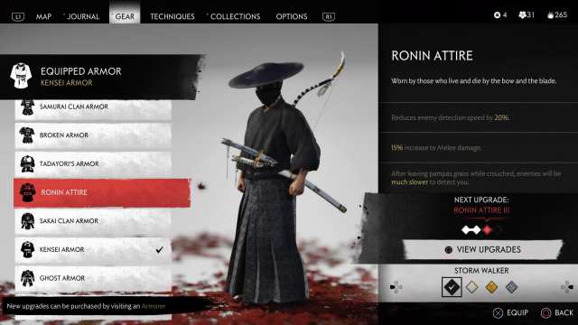 how to get more armor colors, ghost of tsushima