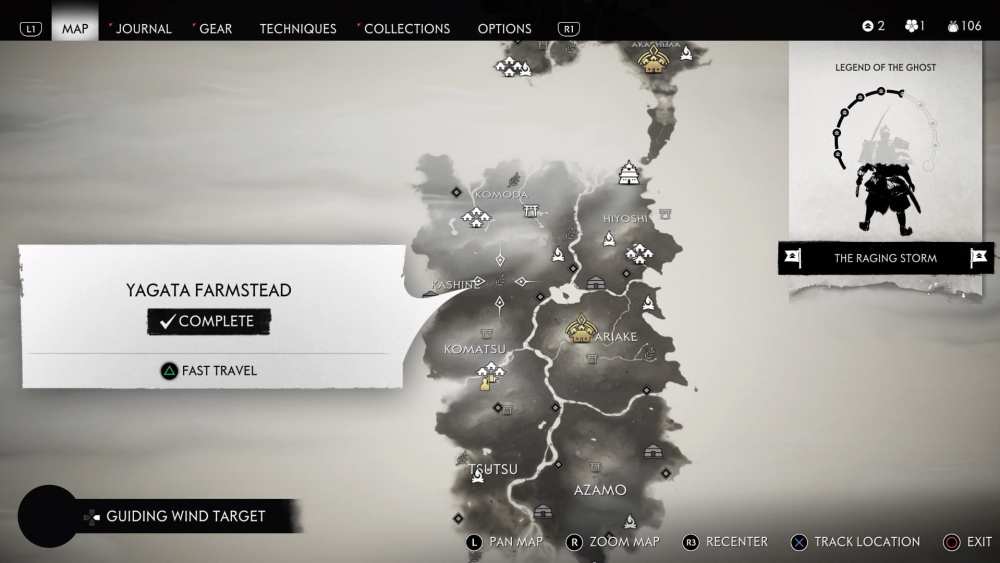 Ghost of Tsushima Gosaku Armor Keys Locations
