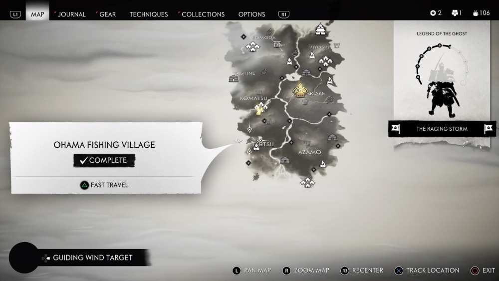 Ghost of Tsushima Gosaku Armor Keys Locations