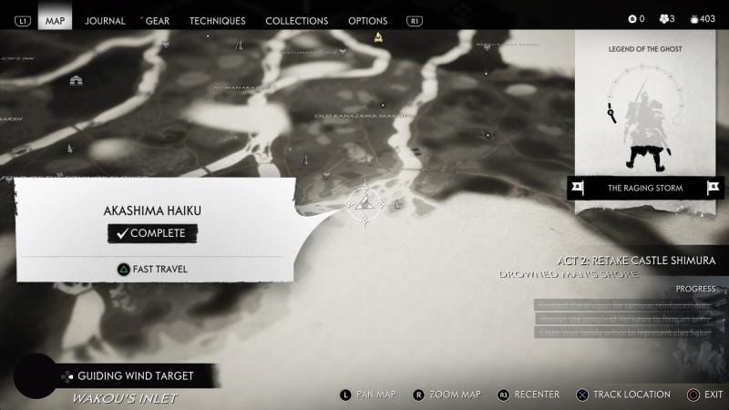 Ghost of Tsushima, Haiku locations, Akashima