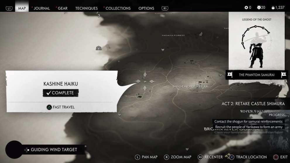 Ghost of Tsushima, Haiku locations, Kashine