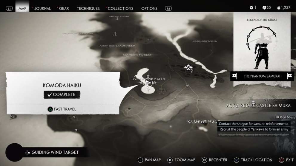 Ghost of Tsushima, Haiku locations, Komoda