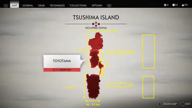 Here's How Big Ghost of Tsushima's Map Is (Measured)