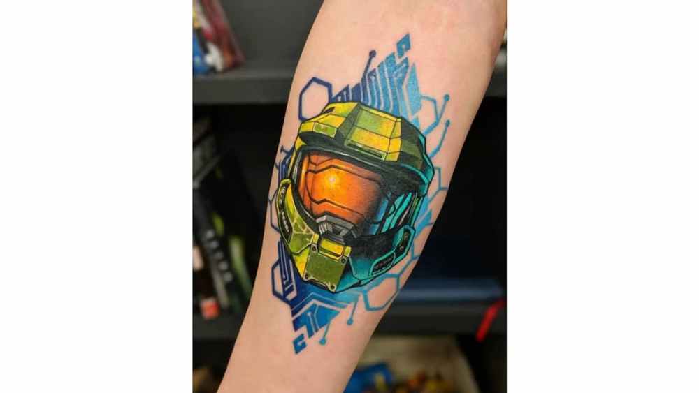 best Halo tattoos, coolest Halo tattoos