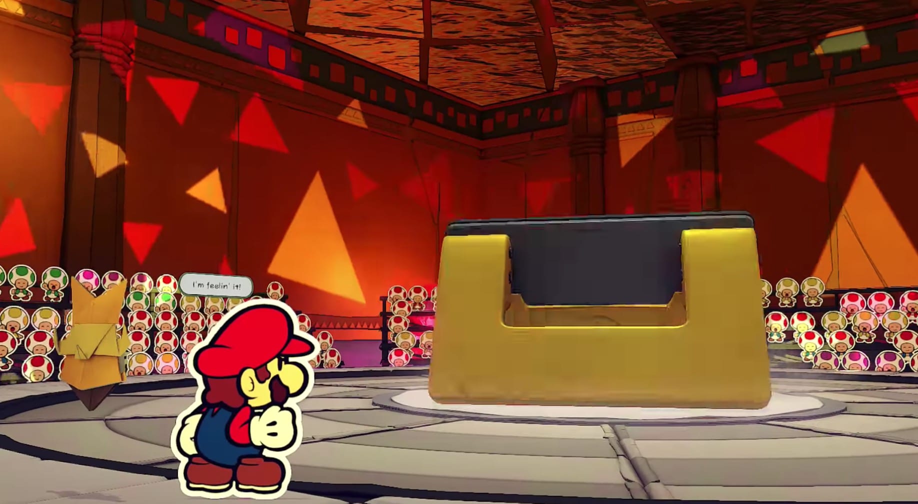 Paper Mario Origami King How to Beat Hole Punch Boss Battle Twinfinite