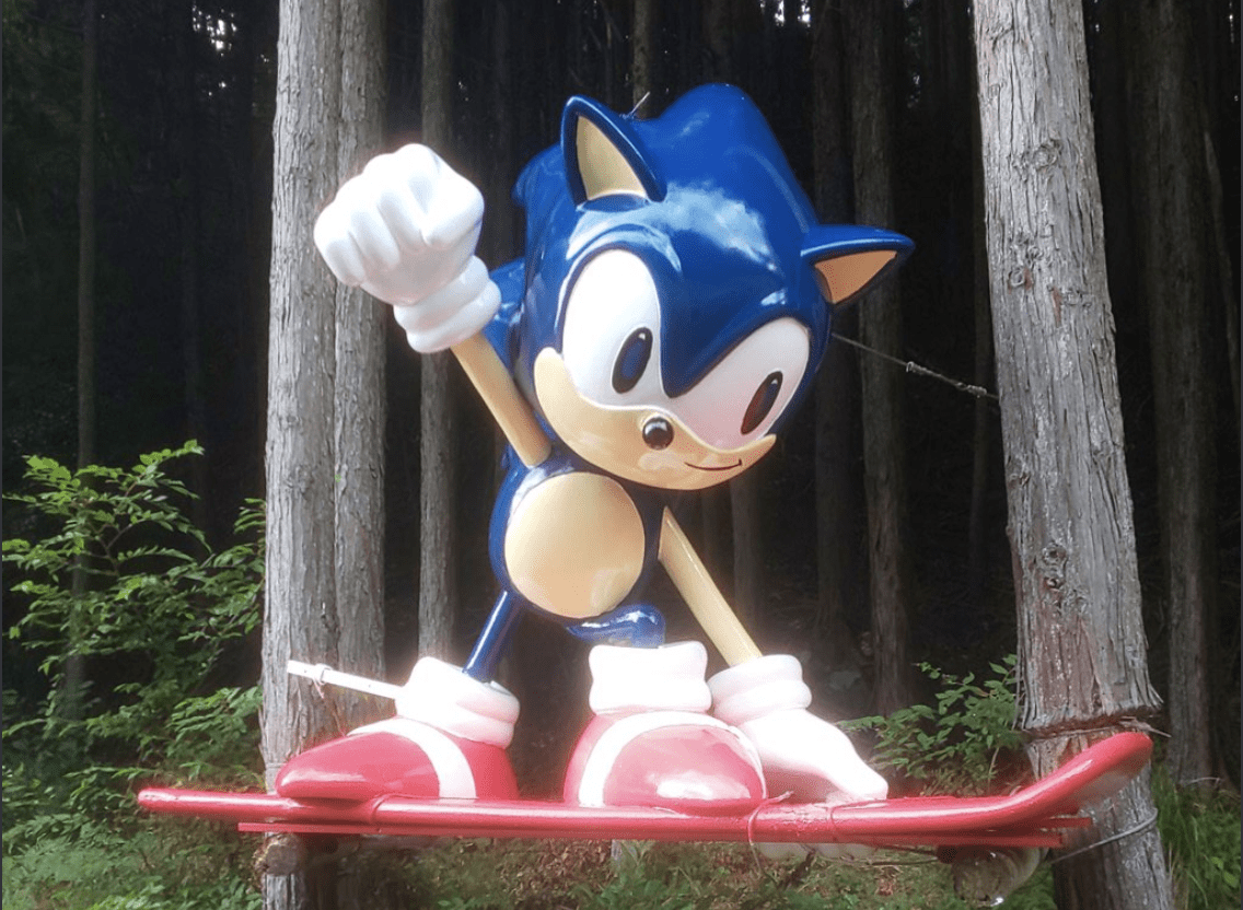 Sonic the Hedgehog, Sonic the Hedgehog statue in Japan restored