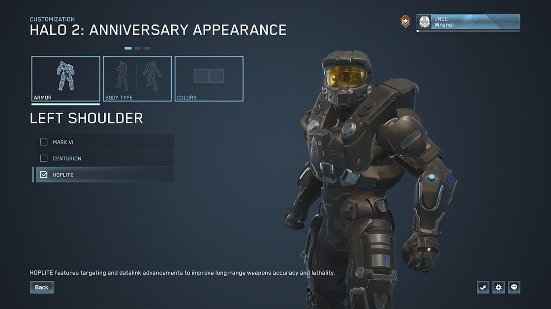 Halo 2 Armor Customization