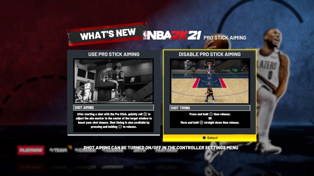 NBA 2K21 Pro Stick Aiming