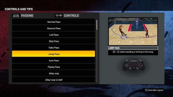 NBA 2K21 advanced passes