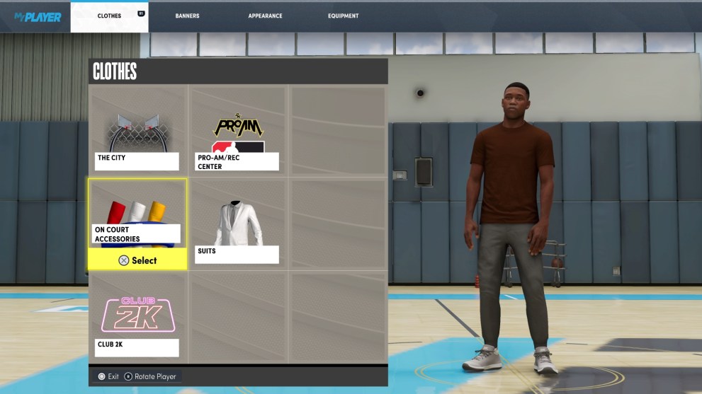 nba 2k22 change accessories