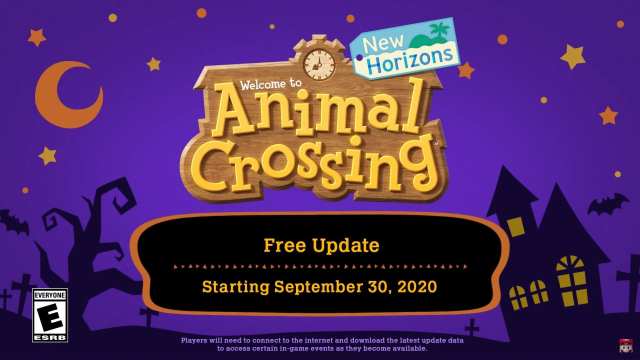 animal crossing new horizons fall update release date