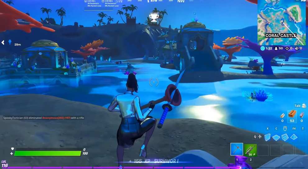 fortnite coral castle floating rings