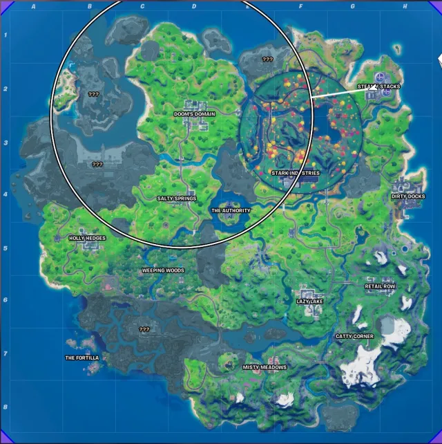Fortnite Center of the Eye of the Storm