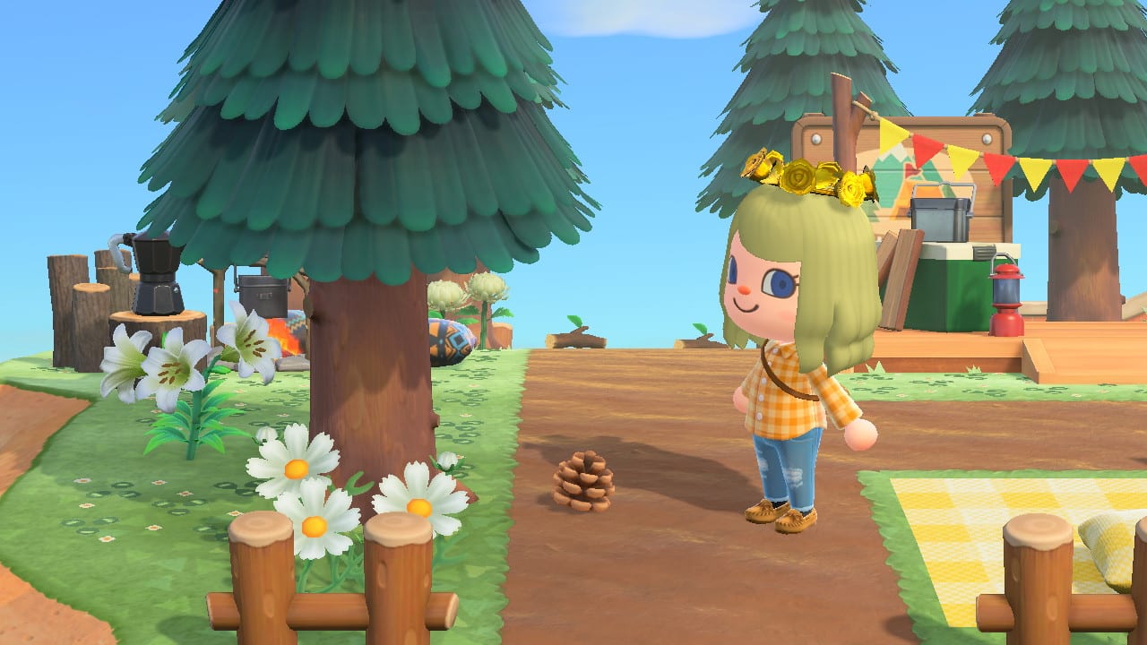 smeren 鍔 Fysica Animal Crossing New Horizons: How to Get Pine Cones