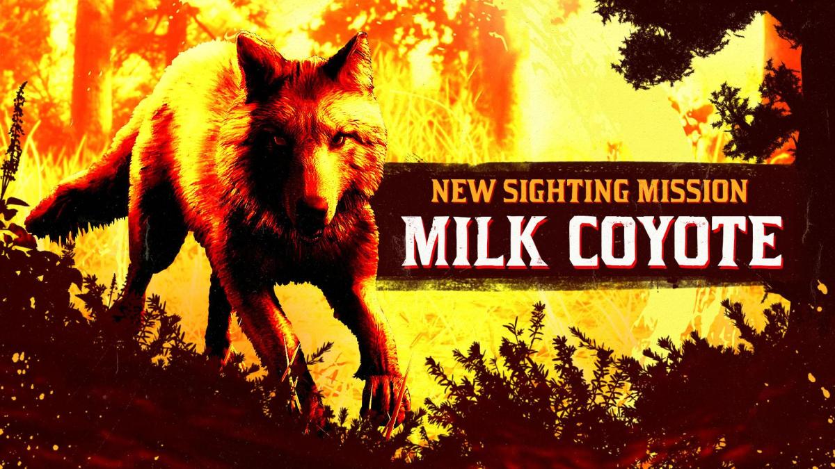 Red Dead Online Adds new Milk Coyote Sighting Target