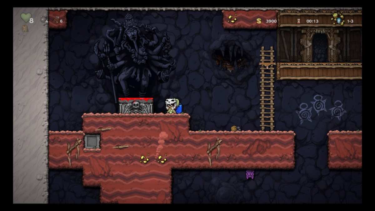 Spelunky 2, How to Use Kali's Sacrificial Altars and What They Do