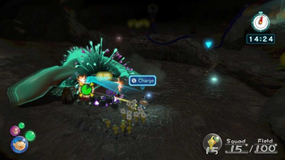 how to charge attack pikmin 3 deluxe