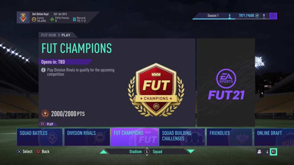 fifa 21, fut champions qualification points