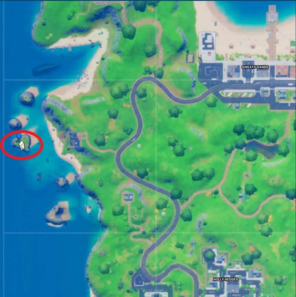 fortnite heart-shaped island location