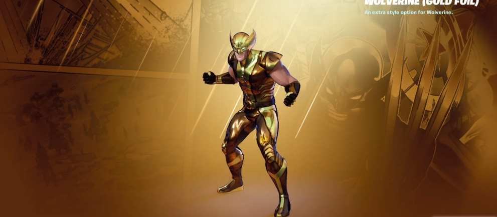 fortnite gold wolverine