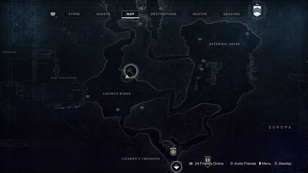 Destiny 2 Europa Class Perdition Stasis Sealed Chest Location