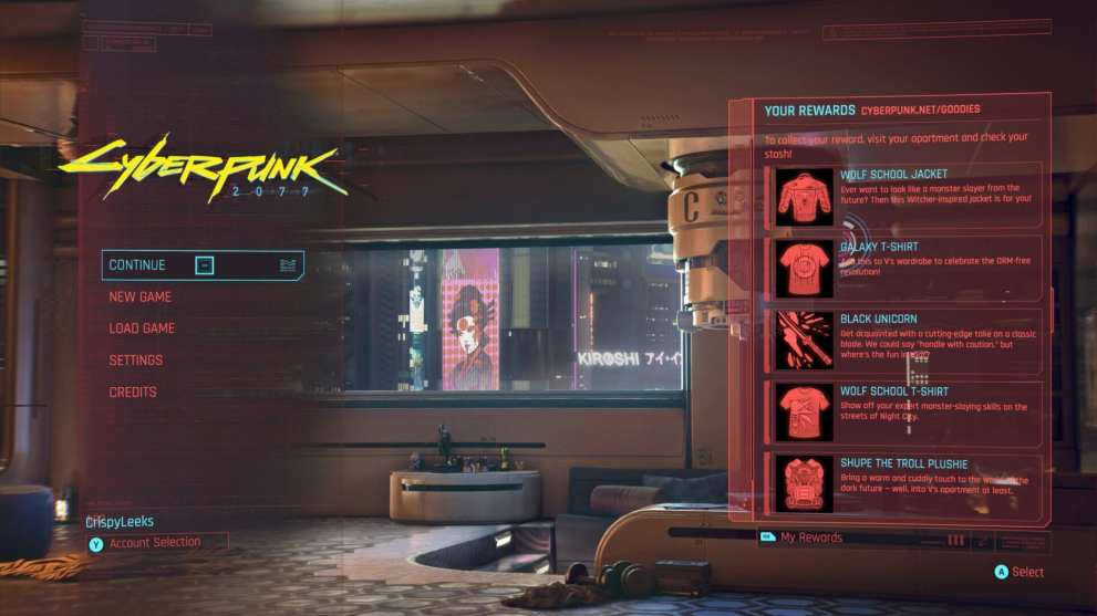 cyberpunk 2077 gog account rewards, cyberpunk link gog account