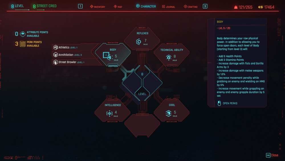 Cyberpunk 2077 Leveling & Attribute Points Explained