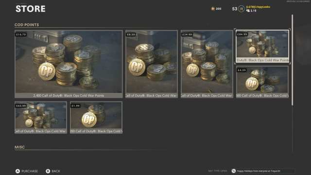 how to get cod points in black ops cold war