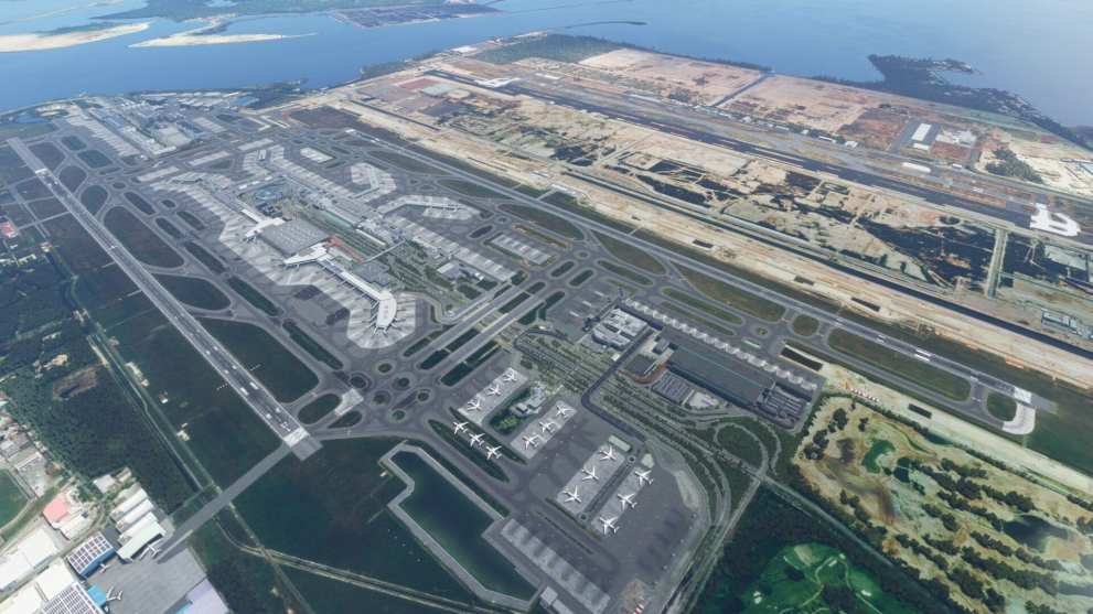 Microsoft Flight Simulator Singapore Airport Review