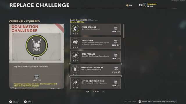 black ops cold war daily challenges