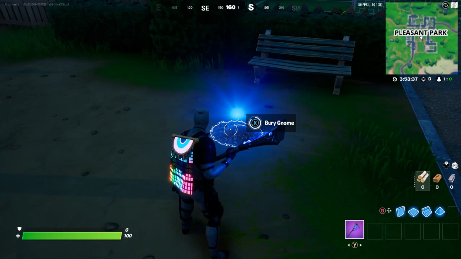 Fortnite Where to Bury Gnomes in Pleasant Park Retail Row