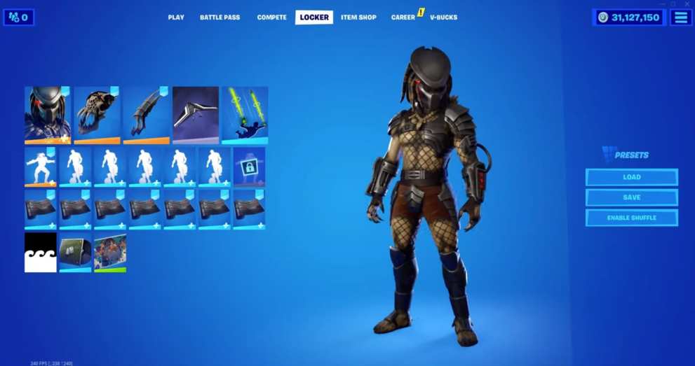 fortnite predator skin