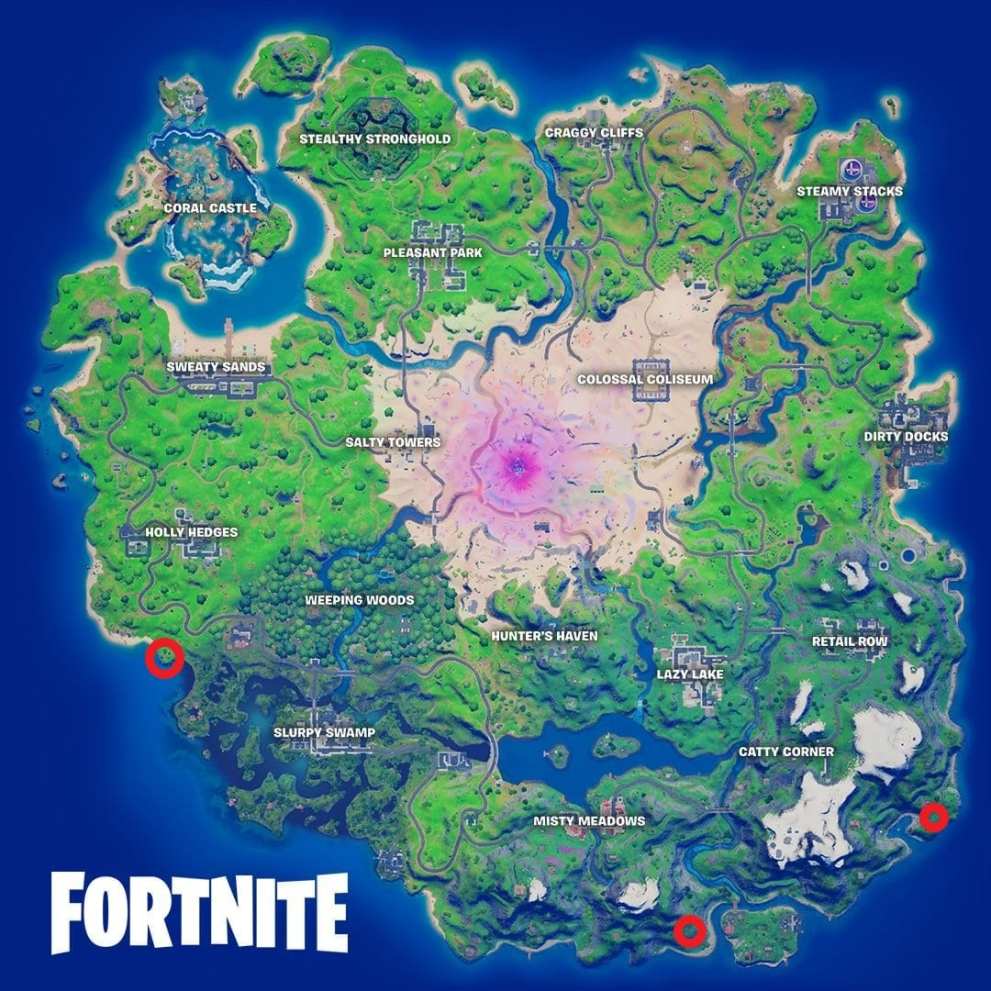 fortnite stone statue locations, week 9 challenge