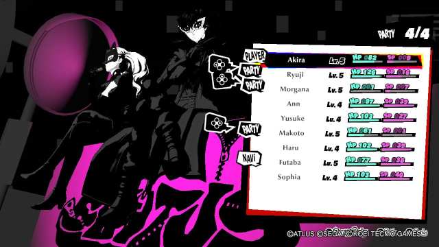 persona 5 strikers change party members