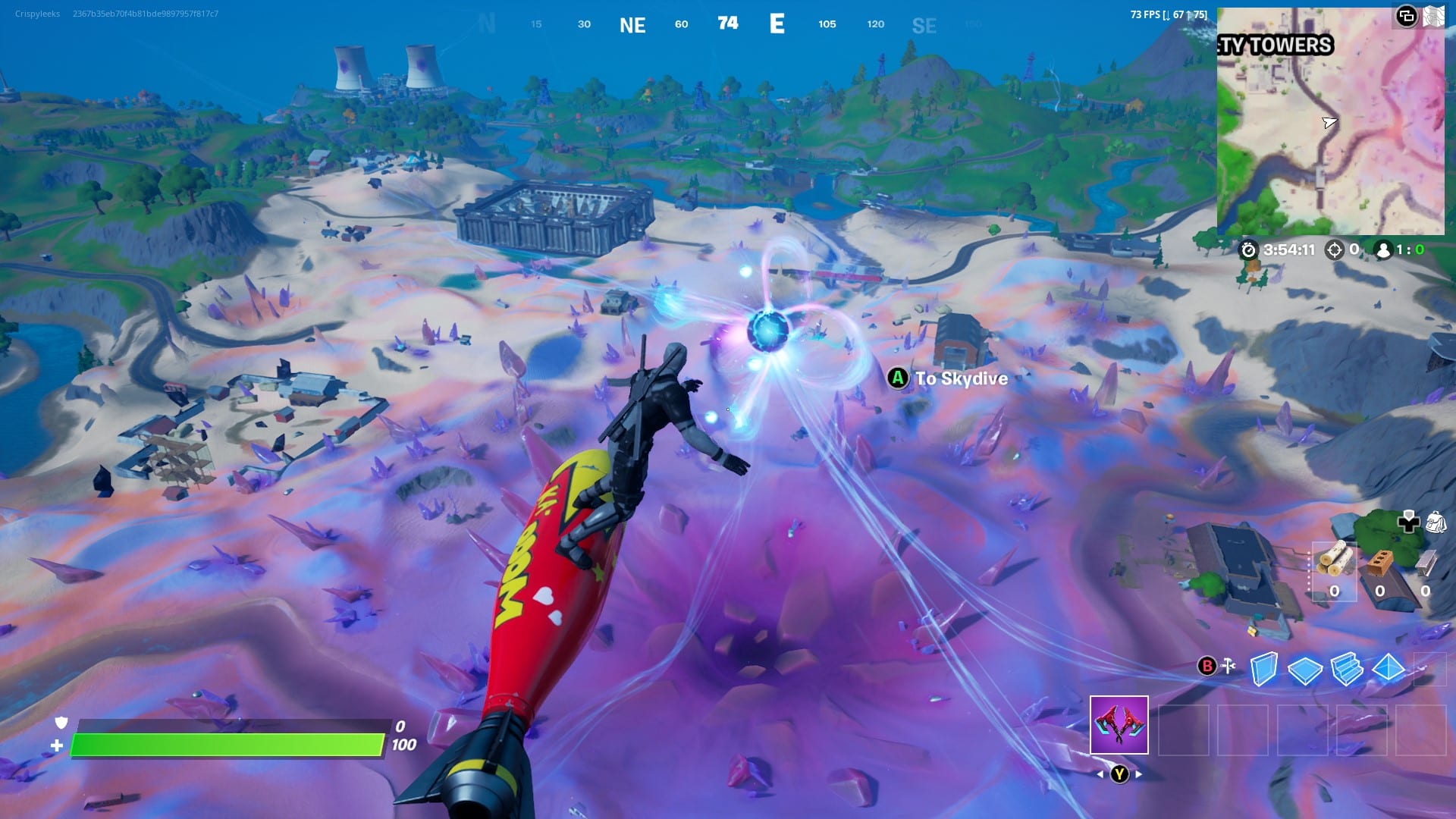 Fortnite player discovers the Zero Point in real life on Google Maps