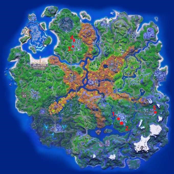 fortnite literature sample locations map